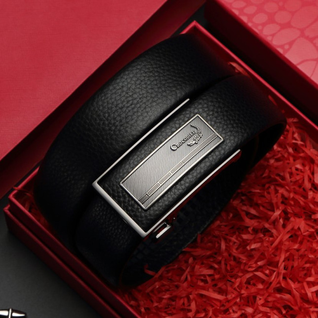 Signature Black Leather Belt A13012968J01